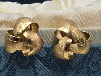 Item 17 Fabulous Vintage 14KT Gold Gold Clip-On Earrings