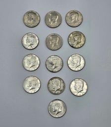 Item 1 Collection Of 9 Silver Half Dollars