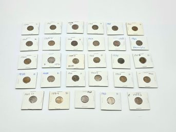 Item 2 Vintage Assortment Of Pennies 1918-1998 Collection