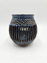 Item 8 Trudy Woods Incised Vessels - 5.25x5.25x8x8.25 Tall