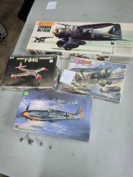 Lot 7 Set Of 4 Model Planes-Republic F-84G 'Thunderbirds' And More Iitems