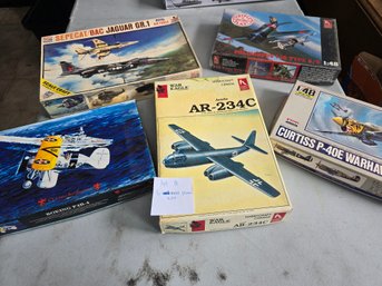 Lot 14 Set Of 5 Model Plane Kits; Sepecat/Bac Jaguar GR.1  