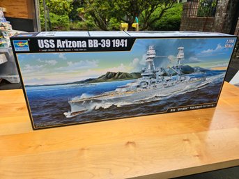 Lot 17 Large 1:200 Scale Model Boat; USS Arizona BB-39 1941