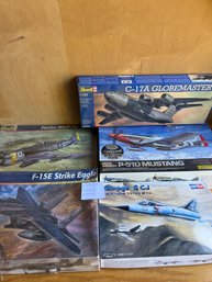 Lot 57 Set Of 5 Model Planes (1 Sealed) Mirage III  -CJFocke-Wulf Fw 190F And More...