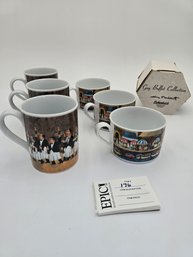 176 - Guy Buffet Collection Scherzer Bavaria Mugs (6)