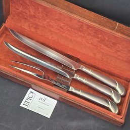 124-Blair House Amway Stainless Steel 3-Piece Carving Set USA
