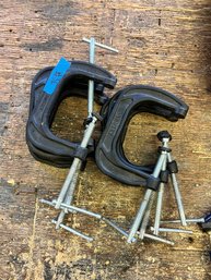 Lot Two 8 Black Husky C Clamps 4