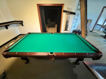 8ft Slate Pool Table And Pool Sticks