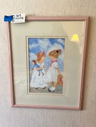 Lot 207 Lot Of Two Girls Painting