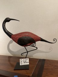 Lot 105 Bird Sculpture And Glass Tray
