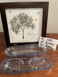 Lot 140 Lot Of Glasses And Framed Picture