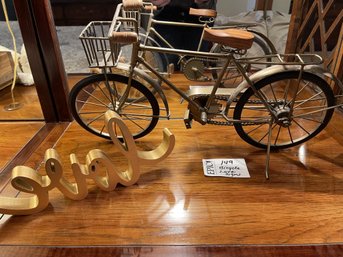 Lot 149 Bicycle And Love Sign Decoration