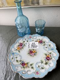 Lot 303 Plates And Decanter