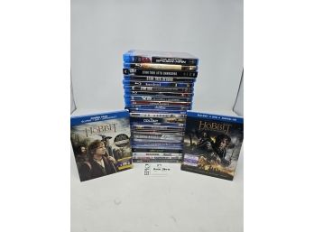 Lot 117 Assorted Blu Ray Movie DVD's 'The Hobbit' And Many More