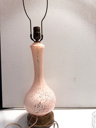 Pink French Vintage Glass Lamp