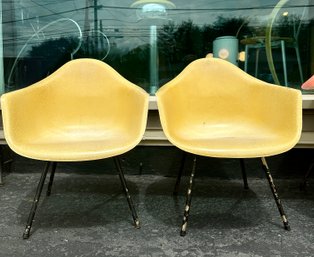 2 Vintage Eames Style Shell Chairs