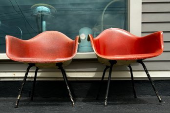 2 Vintage Eames Style Shell Chairs