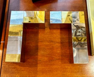 Exceptional Paul Evans CityScape Brackets With Glass Shelf