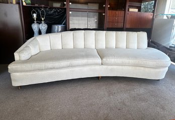 MCM White Sofa, Attrubuted To DUNBAR Furniture MFG