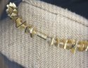 Funky Vintage Gold Tone Chunky Strand Necklace