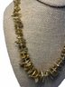 Gold Tone Chunky Strand Necklace