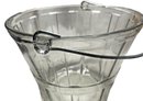 Really Cool MCM Midcentury Modern Thick  Glass Ice Bucket With Attached Handle
