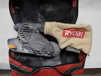 Ryobi Belt Sander With Carry Case And New Diablo Sanding Belts