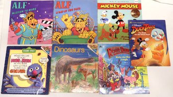 Mixed Lot Paperback Children's Books Including Sesame Street, Alf, Duck Tales, Mickey Mouse, Roger Rabbit