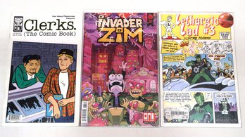 3 Comic Books: Clerks, Invader Zim & Lethargic Lad #3