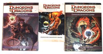 3 Dungeons & Dragons Books: Game Supplement, Core Rules, Master's Book