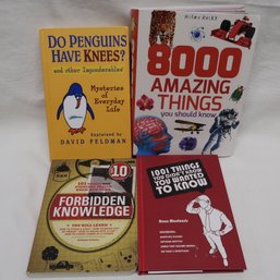 4 Facts & Knowledge Books: Amazing Things, Forbidden Knowledge, Trivia