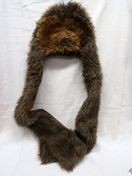 Star Wars Wookie Hat/scarf With Attached Hand Covers