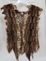 Costume: Faux Fur Caveman Vest Adult Size L