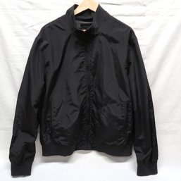 Men's XL Black Zip Jacket With High Collar