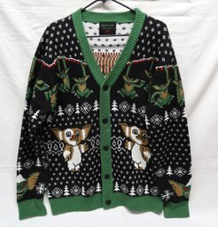 Gremlin's Christmas Sweater Cardigan With Mogli Men'x XL