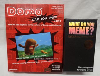 Games: Domo Caption This! And What Do You Meme