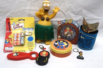 The Simpsons Collection With Duff Beer Items