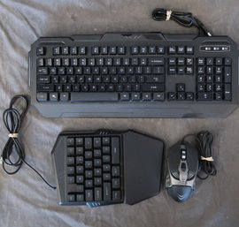 Bugha Keyboard & One-handed Keyboard 7 Led Gaming Mouse