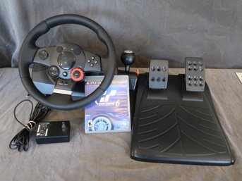 Logitech Driving Force GT E-X5C19 Steering Wheel With Pedals