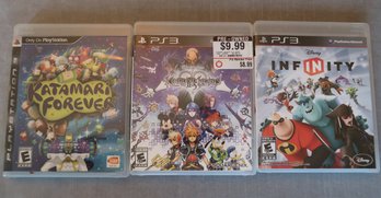 PS3 Games, Infinity, Kingdom Hearts. Katamari Forever