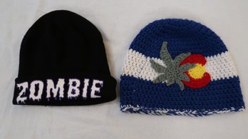 Knit Hats - Colorado W/weed & Zombie