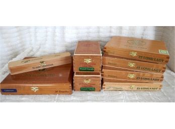 Lot Of Cigar Boxes