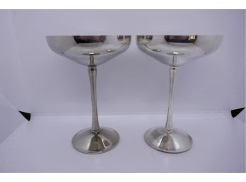 Silverplate Champagne Goblets Kirk Stieff Made In Spain