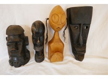 Collection Of Tribal Wood Figures