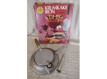 Krumkake Iron With Funnel