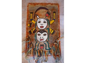 Tribal Painting On Burlap