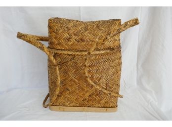 Woven Chinese Backpack Basket