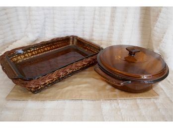 Anchor Ovenware Glass Casserole And Baking Dish