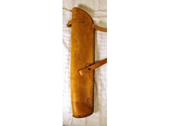 Unique Tooled Leather Quiver With Deer