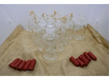 Vintage Clear Pyrex Dropper Bottles